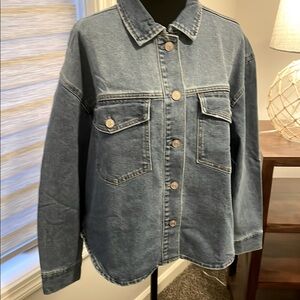 Never worn Denim Blue Women's Jacket by Edited by Remi Bader